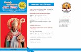 Programa San Blas...Novenario en honor a San Blas AÑO 2021 APERTURA DEL AÑO 2021 LEMA: “LO RECONOCIERON AL PARTIR EL PAN” (Cf. Lc 24, 30-31). Actividades Diarias durante el novenario