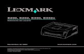 Referencia del usuario - Toner impresoras...Las impresoras Lexmark E230, Tipo de máquina 4505-100, Lexmark E232, Tipo de máquina 4505-200, Lexmark E330, Tipo de máquina 4505-300