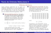 Teor a de Orbitales Moleculares II - UAM · 2020. 2. 7. · Teor a de Orbitales Moleculares II Mol eculas diat omicas Como primera aplicaci on de la teor a de Orbitales Moleculares,
