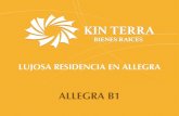 Casa Allegra B1 - Kin Terrakinterra.com.mx/wp-content/uploads/2018/04/Casa-Allegra... · 2018. 5. 15. · • Muros y piso con recubrimiento de azulejo tipo Veneciano • Dimensiones: