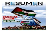 RESumEN LATiNoAmERiCANo SUPLEMENTO ES PECIAL · sufre el pueblo saharaui, el cual es reprimido en su propio país a ma - ... por un sistema nacional democrático, ARABE de tendencia