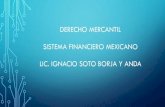 DERECHO MERCANTIL SISTEMA FINANCIERO MEXICANO LIC. … · 2019. 4. 3. · AUXILIARES DE LOS INTERMEDIARIOS FINANCIEROS SISTEMA: Del griego “systema” de “synistemi” reunir,