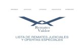 Remates Judiciales · Web viewAvenida Miguel Ángel De Quevedo #356 Barrio Santa Catalina Avalúo: $3,999,600 (Mercantil) Oferta Inicial: $2,667,000 10:00 del 28/Ago./18 en 1ª almoneda