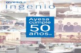 Ingenio - Ayesa · 2018. 7. 17. · Ingenio_2 Nº 30 AYESA nació en la mente de Don José María, ingeniero hidráulico, viejo solterón algo cascarrabias, como efímero entretenimiento