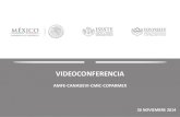 VIDEOCONFERENCIA Titulo (1) - Cámara Mexicana de la ... · Publicación de resultados dentro del Portal Web del FOVISSSTE. Envío de mensajes de texto vía celular (SMS). ... 11