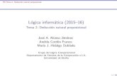 Lógica informática (2015 16) - Tema 2: Deducción natural …jalonso/cursos/li/temas/tema-2.pdf · 2015. 9. 12. · PD Tema 2: Deducción natural proposicional Lógicainformática(2015–16)