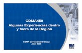 CDMA450 Algunas Experiencias dentro y fuera de la Regióny ......Más adelante, EV-DO d b d hDO de banda ancha. • Telmex espera alcanzar los 300.000 usuarios en los próximos 3 años.