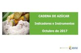 SIOC - Indicadores e Instrumentos...2017/10/30  · Indicadores e Instrumentos Octubre de 2017. Indicadores Generales AZÚCAR: A partir de la caña se fabrican cuatro tipos de azúcares