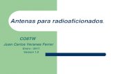 Antenas para Radioaficionados.ea1uro.com/pdf/Antenasco8tw.pdfondas estacionarias, por lo cual es una opción interesante para trabajar con altas Relaciones de Ondas Estacionarias,