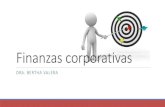 Finanzas - 4learning · 2018. 9. 5. · Finanzas corporativas DRA. BERTHA VALERA . Finanzas Ochoa y Saldívar, (2012), definen a las finanzas como una rama de la economía, que se