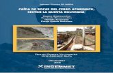 Caída de rocas del cerro Aparinacu, sector la Quinta Boliviana. … · 2019. 2. 5. · Corresponde a afloramientos de rocas sedimentarias afectados por procesos tectónicos y erosivos