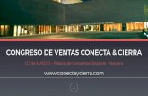 CONGRESO DE VENTAS CONECTA & CIERRA · 2018. 2. 20. · Con aplicación de neuroventas Ponente:NeilRevilla PNL APLICADO A LAS VENTAS Desarrolla una comunicación de ventas eﬁciente.