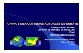ENRIQUE DUSEL PETERS DIVISION DE ESTUDIOS DE …...ESTRUCTURA COMERCIAL (3) CHINA: EXPORTACIONES A MEXICO 1995 2001 2002 2004 AAGR 1995-2004 Share 2004 Exports to Mexico Tot al 195