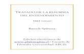 Facultad De Filosofia U De Chile - Tratado de la reforma del ......El Tratado de la reforma del entendimiento está comprendido en las Obras póstumas, publicadas, tras algunos meses
