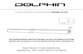 SNB-37S Manual - Dolphin Audio · 2019. 10. 23. · Para conectarse a través de la entrada óptica, siga los pasos que se indican a continuación. 1. Asegúrese de que la barra de