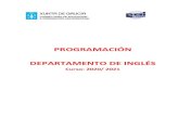 PROGRAMACIÓN DEPARTAMENTO DE INGLÉS...EOI de Ferrol: Programación didáctica departamento de Inglés – Curso 2020/2021 4 NIVEL INTERMEDIO 50 NIVEL B1 51 1. Obxectivos xerais 51