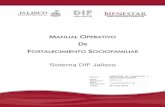 Sistema DIF Jalisco...6.3 Coordinación con los Sistemas DIF Municipales para la Atención de los ... Proceso general de la operación del fortalecimiento Sociofamiliar.....17 8. Procedimientos