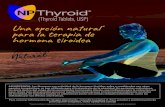 Una opción natural para la terapia de hormona tiroidea · 2021. 1. 5. · ADVERTENCIA: Los fármacos con actividad de la hormona tiroidea, solos o combinados con otros agentes terapéuticos,