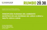 PERCEPCIÓN HUMANA DEL AMBIENTE ACÚSTICO EN LAS … 2018... · 2018. 12. 13. · Congreso Nacional del Medio Ambiente. Madrid del 26 al 29 de noviembre de 2018. PERCEPCIÓN HUMANA