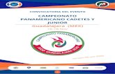 CAMPEONATO PANAMERICANO CADETES Y JUNIOR …… · 2020. 10. 8. · Campeonato Panamericano Cadete: Máximo por país: máximo 2 competidores de la misma nacionalidad por categoría