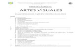 PROFESORADO DE ARTES VISUALES - Mendoza · artes visuales cuadernillo de ambientaciÓn ciclo 2020 Índice i. la instituciÓn 1. consejo directivo 2. rectorado 3. consejo acadÉmico