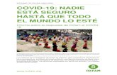 INFORME DE OXFAM JUNIO 2020 COVID-19: NADIE ESTÁ …...3 COVID-19: Nadie está seguro hasta que todo el mundo lo esté - Informe sobre la respuesta de Oxfam al COVID-19 países no