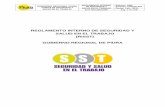 REGLAMENTO INTERNO DE SEGURIDAD Y - Piura Region · 2020. 8. 23. · servicios conexos 52 . gobierno regional piura comitÉ de seguridad y salud en el trabajo reglamento interno de