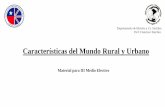 Características del Mundo Rural y Urbanocolegioingles.cl/wp-content/uploads/2020/06/Mundo-Rural...Mundo Rural Existe en el hábitat rural una gran integración y relación entre el