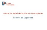 Portal de Administración de Contratistas Control de Legalidad...Calendario con alertas (cuadro en rojo) de vencimientos de exámenes médicos o cursos de capacitación. Documentos