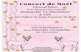 2011 concert de Noël choral'hien - WordPress.com · 2018. 3. 13. · Concert de Noël Choral'hien et le Chœur des enfants à 15h n l'église St-Jean-Baptiste de Biol Avec la participation