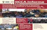 IICCA Informa...del SABS y de Investigadores Junior Pág. 6 Pág. 9 El IICCA reconoció a docentes de excelencia de los postgrados 2016 El IICCA organizó primer y segundo foro sobre