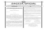 GACETA OFICIAL Sección Registro Oficial - Asunción, 28 ...de Publicaciones Oficiales - Avda. Stella Maris c/ Hernandarias - Teléf.: 498 311 - ASUNCIÓN - PARAGUAY DE LA REPÚBLICA
