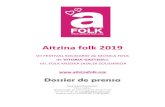 Aitzina folk 2019 - Vitoria-Gasteiz · 2019. 10. 28. · Aitzina folk 2019 VII FESTIVAL SOLIDARIO de MÚSICA FOLK de VITORIA-GASTEIZko VII. FOLK MUSIKA JAIALDI SOLIDARIOA Dossier