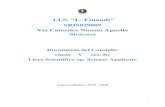 I.I.S. “L. Einaudi” · 2020. 6. 9. · I.I.S. “L. Einaudi ... considerare le metodologie adottate, i progetti e le esperienze realizzati, con riguardo anche alle iniziative