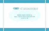 MEMORIA ACTIVIDADES 2018 - Candombe · 2020. 1. 7. · C/ Brasil, 38 Bajo – 46018 Valencia – TL. 963 843 339 – – candombe@candombe.org.es 2018 EL AÑO DEL AQUARIUS “Gracias