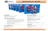 MODELO AXM - airtectv.comairtectv.com/catalogo/airtec-ventiladores-industriales-axiales-AXM.pdf · Ventilador axial para montaje en muro Tamaños de 16” a 60” de aspa Capacidad