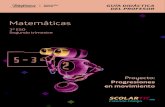 Guía didáctica del profesor · 2018. 10. 31. · Guía didáctica del profesor Matemáticas 3º ESO Segundo trimestre Proyecto: Progresiones en movimiento