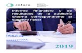 Informe financiero y de resultados de la auditoría externa ......Durante el segundo trimestre de 2020, el despacho Prieto, Ruiz de Velasco y Compañía, S.C. (Auditor Independiente)