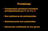Proteínas - · PDF file 2019. 2. 13. · Proteínas - estructura Estructura terciaria: •Acomodo espacial de la cadena polipeptídica •Estabilizada principalmente por puentes diS