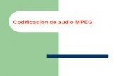 Codificación de audio MPEG...2020/03/31  · Se utilizan códigos de Huffman para codificar las muestras cuantificadas. La distribución de los bits se hace en forma iterativa para
