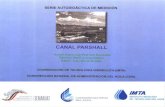 D.E C201.116.60.182/CONAGUA07/Noticias/canal_parshall.pdf · AFORADOR PARSHALL El aforador Parshall es una estructura hidráulica que permite medirla canüdad de agua que pasa por