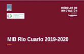 MIB Río Cuarto 2019-2020 · 2020. 10. 29. · La serie Las Acequias comprende suelos de drenaje algo excesivo, ... La cosecha se llevó a cabo mediante cosechadora mecánica, cosechando