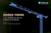 Curso GRÚAS TORRE GRÚAS 6.pdfAl finalizar el curso, el participante estará en condiciones de identificar las ventajas y opor-tunidades que ofrecen el uso de grúas torre en proyectos