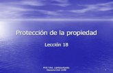 Protección de la propiedad³n de... · 2015. 5. 29. · El CC presume la posesión, y si ésta es a título de dueño se presume su propiedad:448. ... • La admite doctrina y jurisprudencia