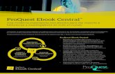 ProQuest Ebook Central...ProQuest Ebook Central: • Experiencia completa del usuario que ofrece dibujo moderno, con enfoque en el usuario y cubre las necesidades de investigación