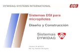 Sistemas DSI para micropilotes Diseño y ConstrucciónMétodo de diseño para fundaciones de estructuras – FHWA 2005 Paso 1. Evaluar requerimientos del proyecto y factibilidad de
