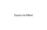 Espacio de Hilbertidbetan/CursoMetodos2/...Espacio de Hilbert Proyección ortogonal Si es un subespacio de un espacio de Hilbert , entonces cada puede ser unívocamente escrito E H
