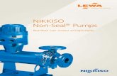 NIKKISO Non-Seal Pumps - LEWA...Nikkiso comenzó la producción de bombas de mo-tor encapsulado en 1953, lo que nos hace una de las primeras compañías en producir motobombas encap-suladas