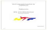 Real Federación Española de Taekwondo Reglamento WTF - Free … · 2019. 1. 25. · de esta forma en las competiciones reconocidas de Poomsae y Kyorugi. De acuerdo a esta norma