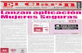 Lanzan aplicación Mujeres Seguraselclarinap.com/wp-content/uploads/2019/06/El-Clarín-7... · 2019. 6. 7. · tejido social a través de los valores. Durante la sesión se firmó